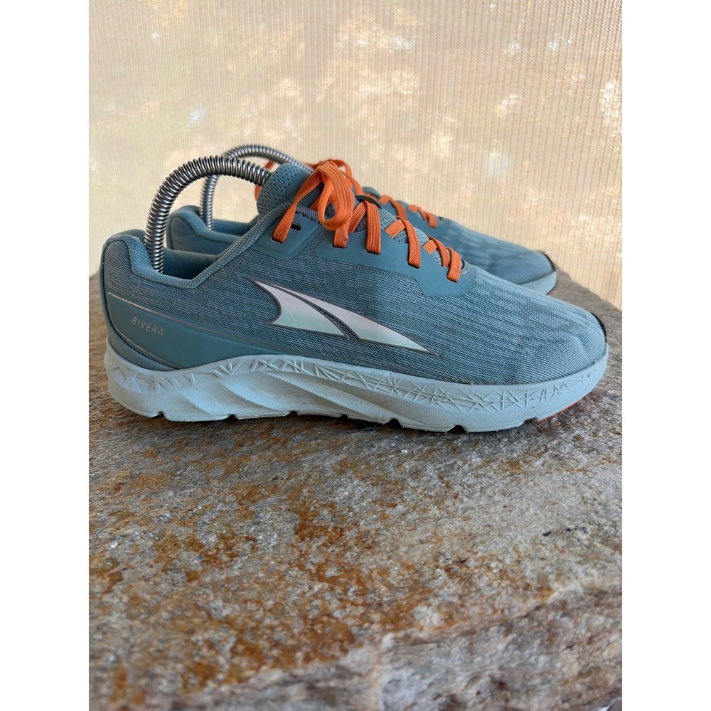 Altra Rivera Womens 8 Running Shoes Mineral Blue Orange AL0A4VQV444 Neutral